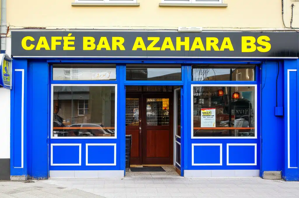 CAFÉ BAR AZAHARA BS 1 Baile Ása: CafÉ & Bar Stailish i gCroílár an Bhaile