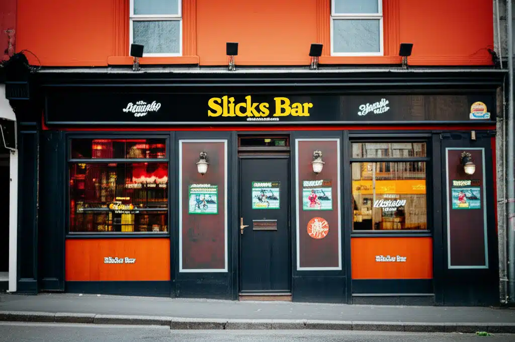 Slicks Bar 1 Baile Slicks: Tapaí agus Ceol Tradisiúnta i gCrois an Bhaile
