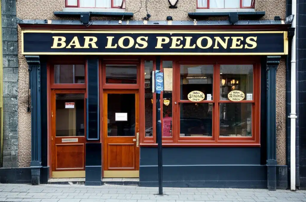 Baile áit le hainm Bar Los Pelones - Tionscnaimh Spáinneach