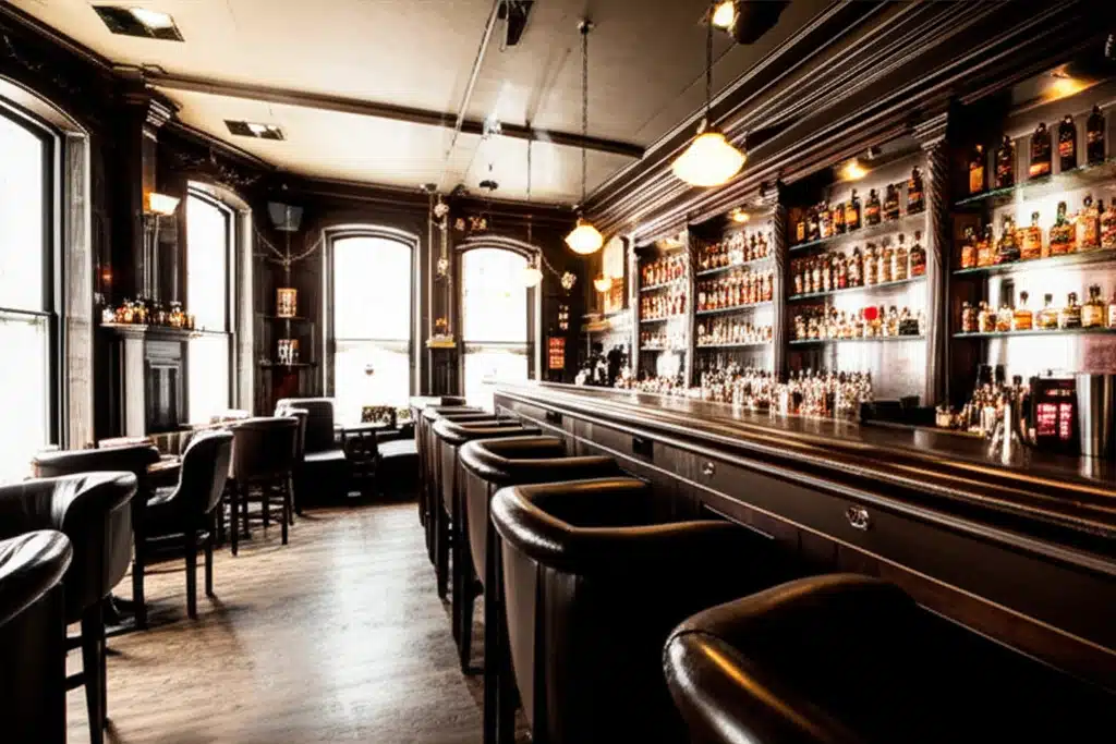 Bar Whiskey Dylan: Taispeántas deochanna i mbun tionscnaimh
