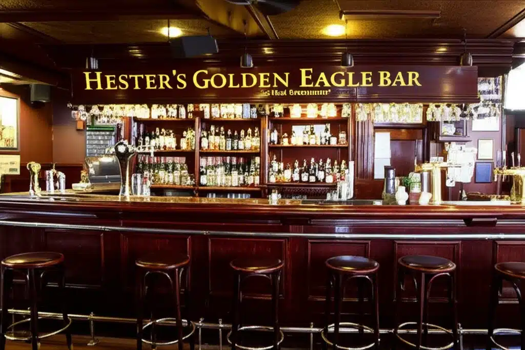 Hester's Golden Eagle Bar and Restaurant 1 Bar agus Restauraunt Hesters Golden Eagle - Bia agus Deoch