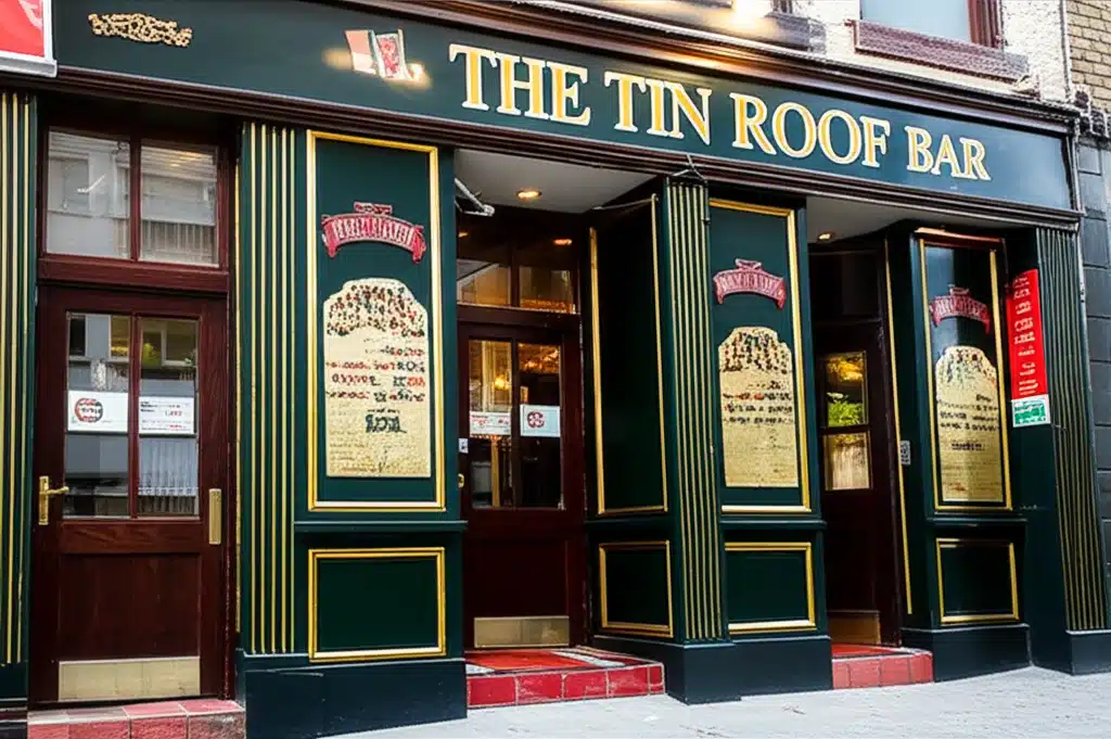 The Tin Roof Bar 1 Bar an Dhochúin Tin: Spás Sóisialta Leacht