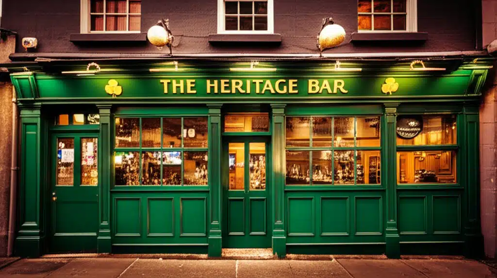 The Heritage Bar 1 Bar na hOidhreachta: Léargas ar Áit Tionlacan
