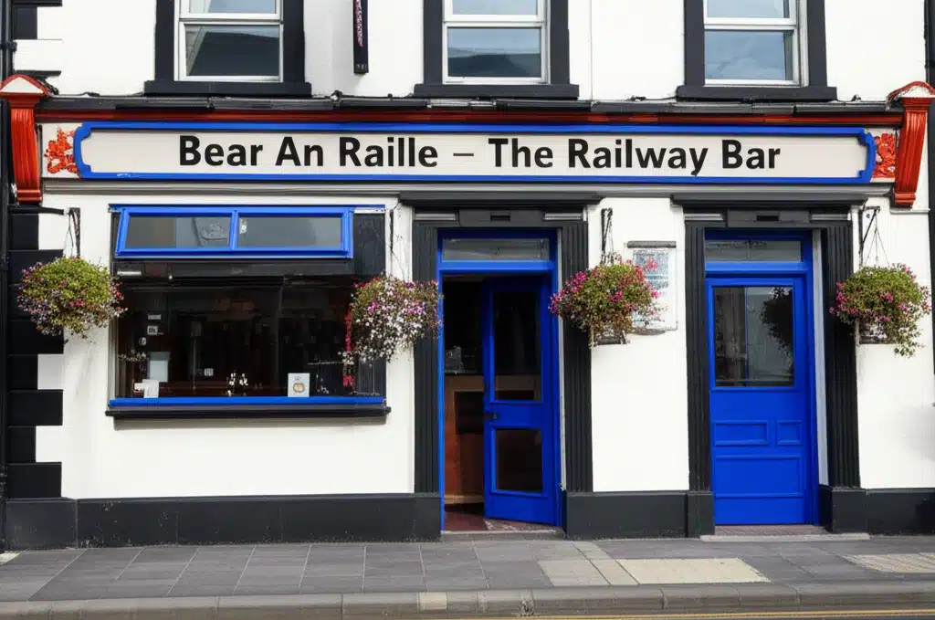 Bear An Raille: The Railway Bar, Tábhairne Traenach