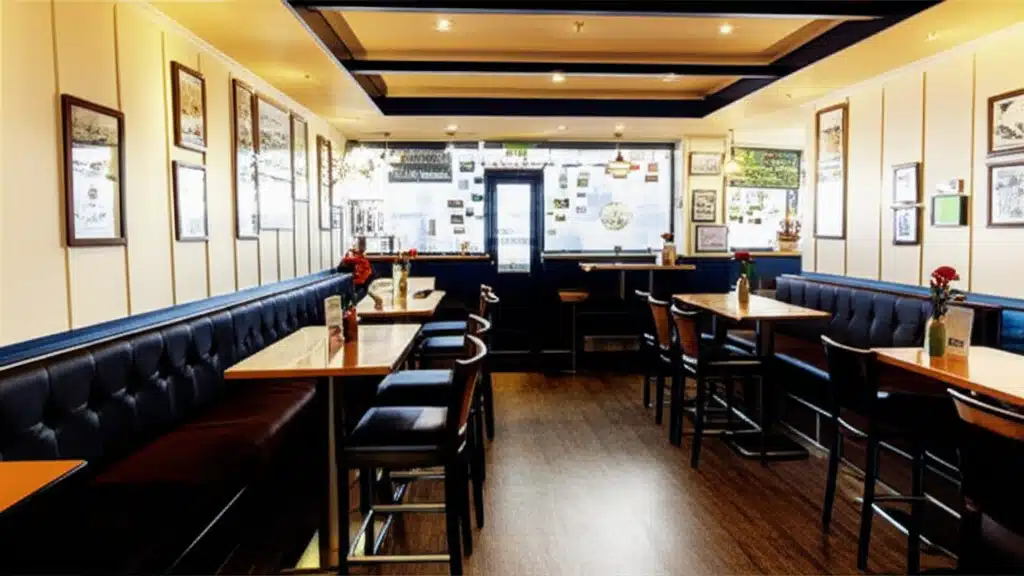 Blue Serenade Restaurant 1 Biaisteoirí Ghréine i dTionscadal Bhán: Deisiúr Gorm