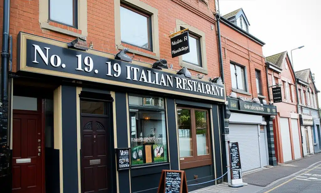 No. 19 Italian restaurant Newbridge 1 Bialann Italia No. 19, an chéad bialann i gCill na nDráfnach