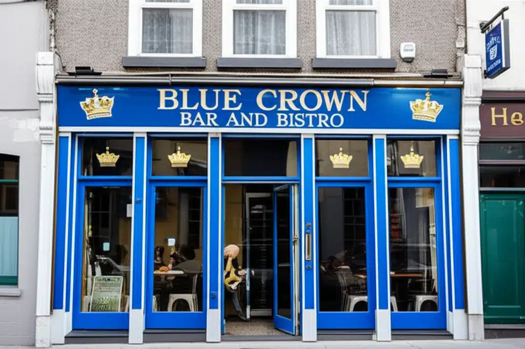 Blue Crown Bar & Bistro: Bia, Deoch agus Ceol i gCroílár Bhaile