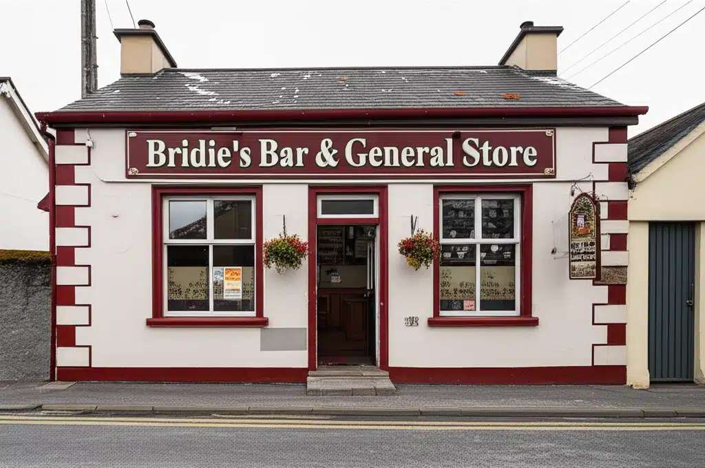 Bridies Bar & Siopa Ginearálta: Taispeántas de chultúr Éireannach
