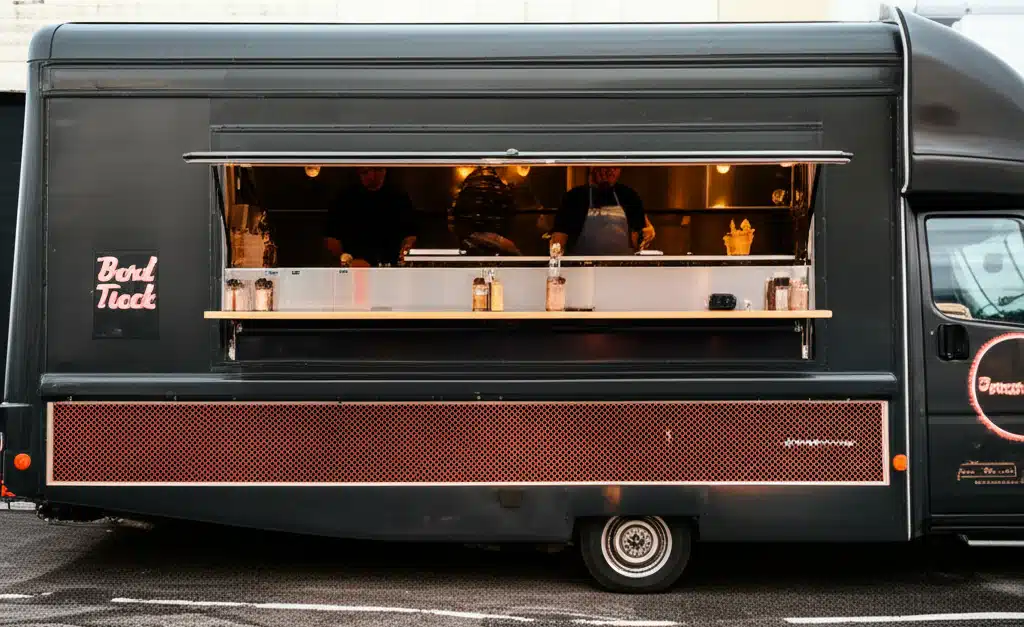 Burdy Food Truck 1 Burdy Bia-Truaill: Bia Uas-Cháilidaigh ar Bhóthar