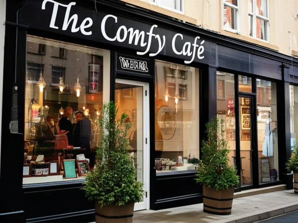 Café Comhfhurtacha The Comfy Café: Áit Sásta, Bídeach agus Tástáil