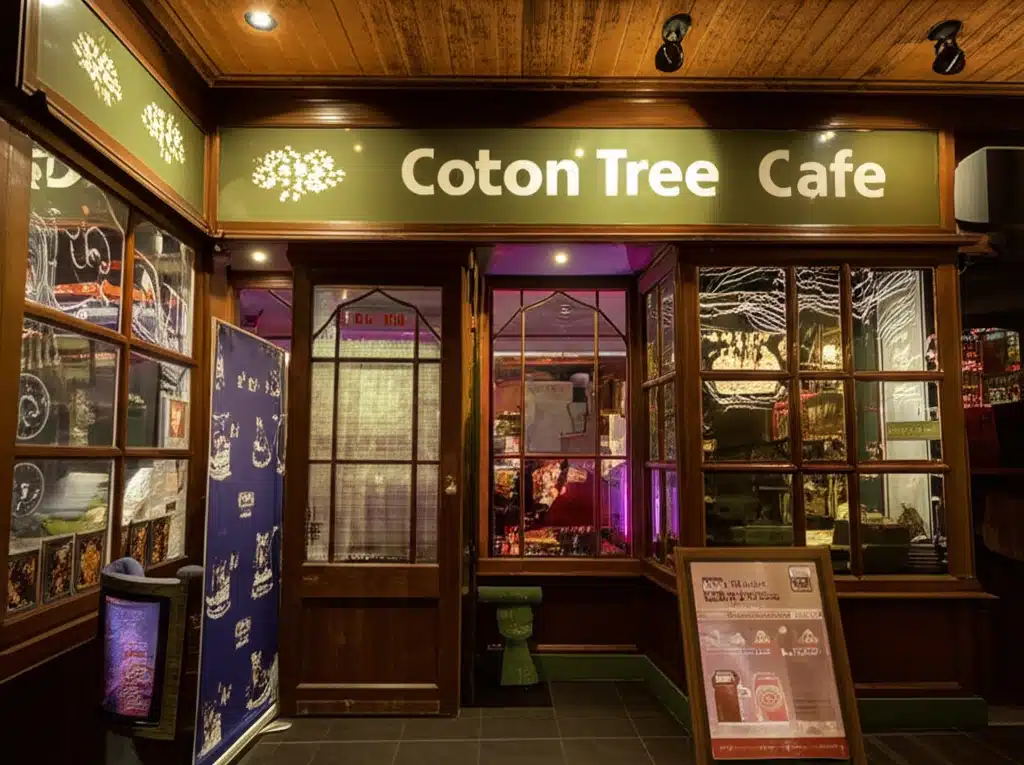 Café Cotton Tree: Bítear agus Tithe Goilín