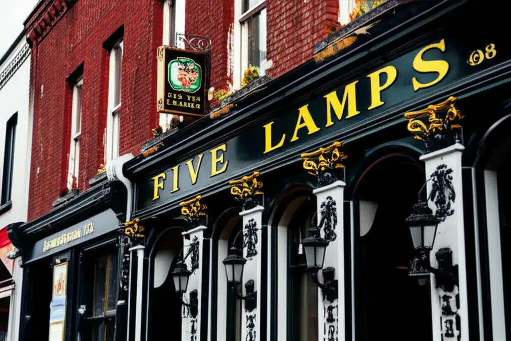 Five Lamps 1 Cúig Lampa: Radharc Íomhá ar na Lampaí Aontaithe