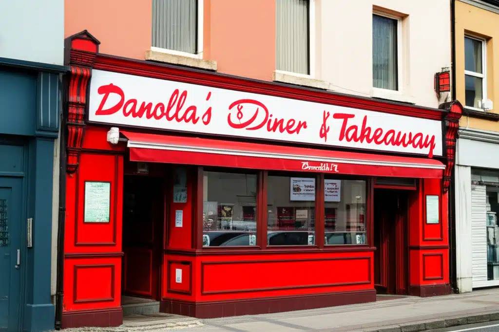 Danolla's Diner & Takeaway 1 Danollas Diner: Bia Uilig & Seirbhís Takeaway Árdchaighdeáin