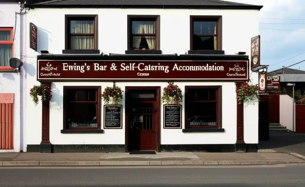 Ewing’s Bar & Self-Catering Accommodation Carlow 1 Ewing’s Bar & Teach Fáilte Leath-Fhreastalaithe Carlow