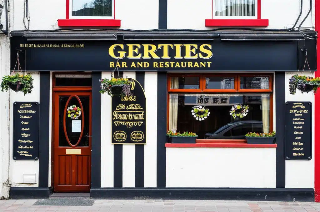 Gerties Bar agus Restaurant: Bia, Deoch agus Ceol