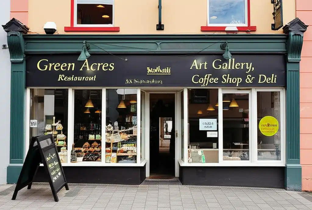 Green Acres: Bia, Fíon, Ealaín, Caifé ‎DéilÍ