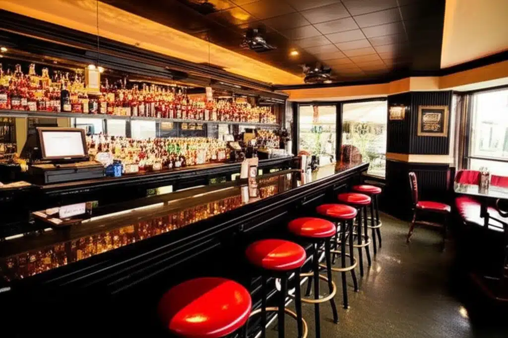 Harveys American Bar & Grill: Bia & Deoch i Stíl Mheiriceánach
