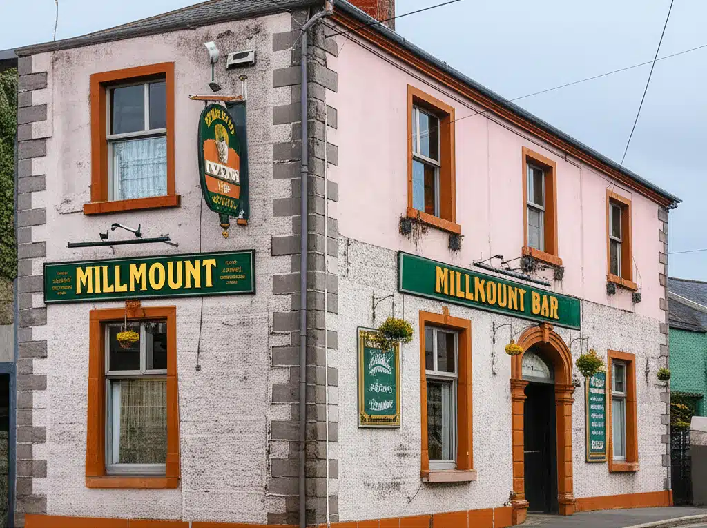 Millmount Bar 1 Millmount Bar, Teach Tabhairne Gaeilge i gCaisleán na hUamha