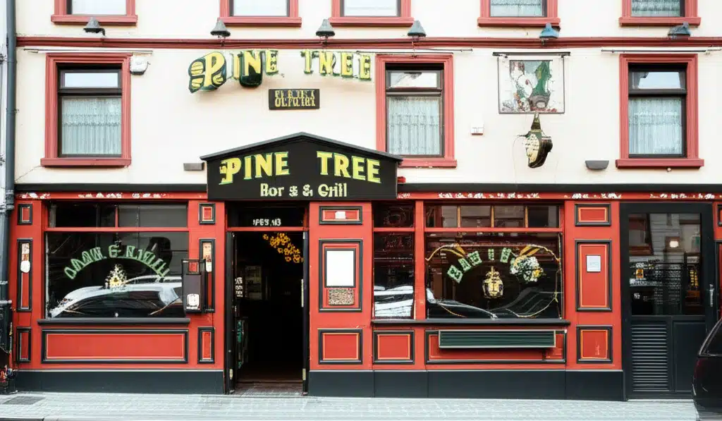 Pine Tree Bar & Grill: Bia, Deoch agus Ceol i dTimpeallacht Coisithe