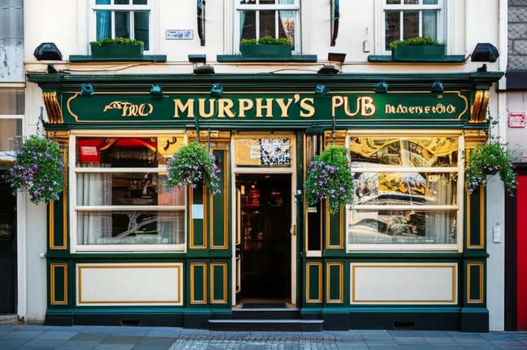 Pub Murphy - Tionscadal Traidisiúnta na hÉireann le Bia agus Deoch