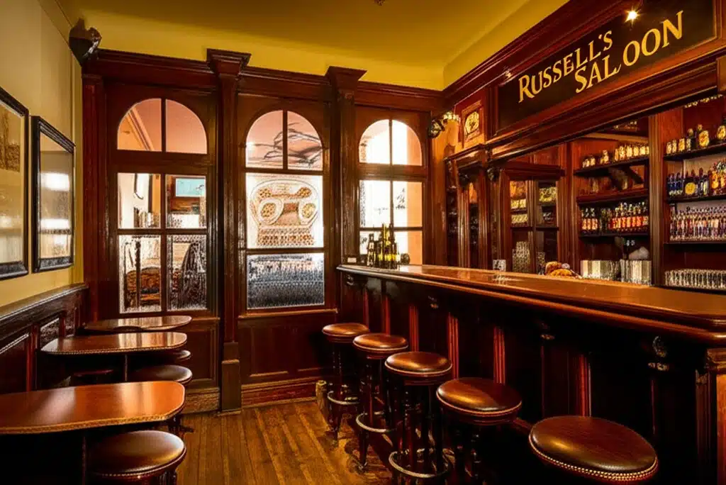 Russells Saloon: Teach Tabhairne Traidisiúnta i gCéin