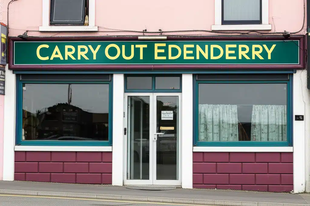 Carry Out Edenderry 1 Seirbhís Iontógála Carry Out Edenderry - Bia & Deoch ar Fáil