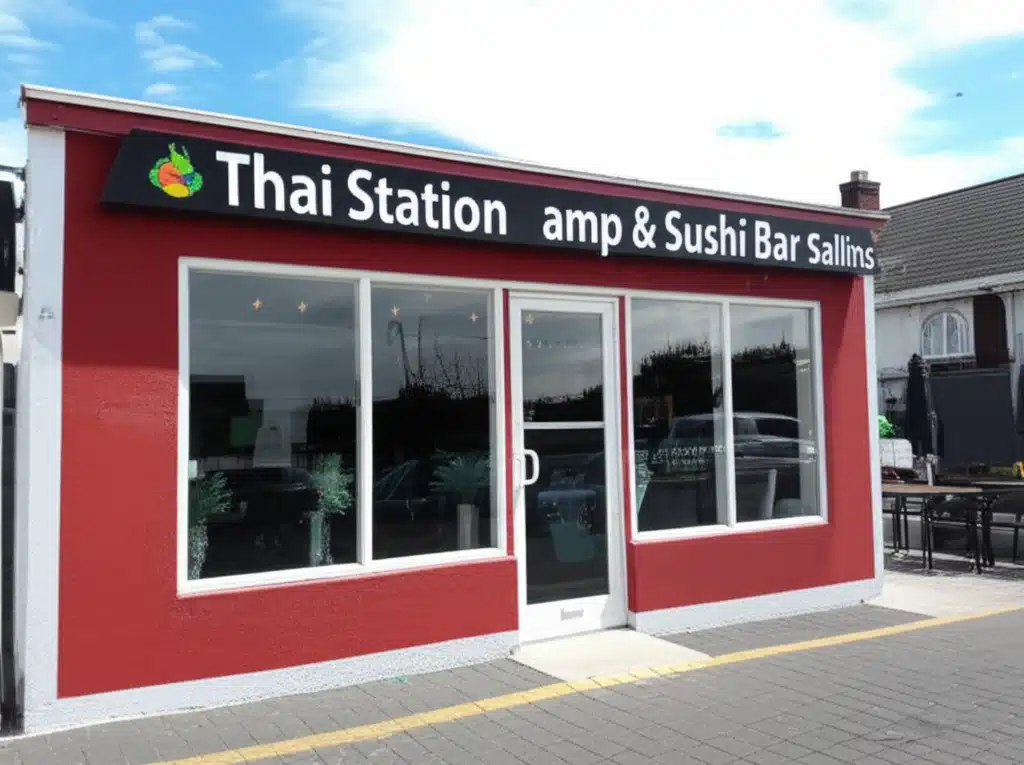 Stáisiún Thai & Bar Sushi Sallins: Bia Siúiléir & Súsait