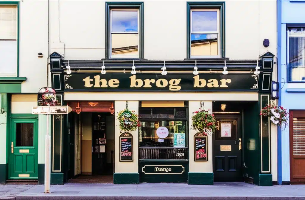 Tá an Brog Bar: Pobal agus Deochanna Tradúil