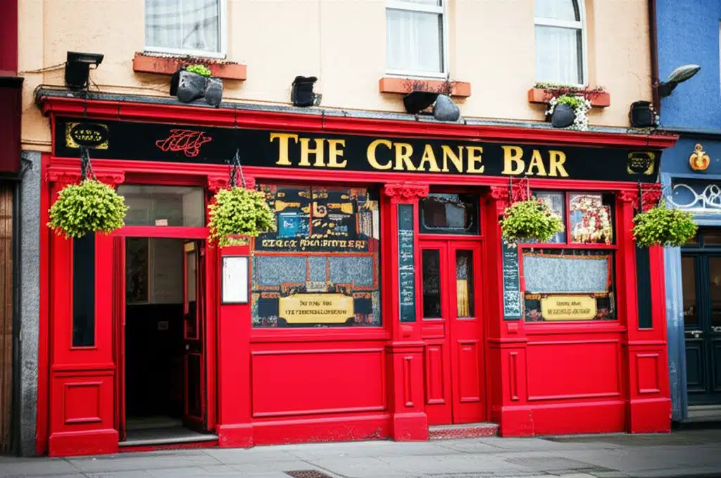 Tá an Crane Bar ar fáil le haghaidh ceoil traidisiúnta na hÉireann