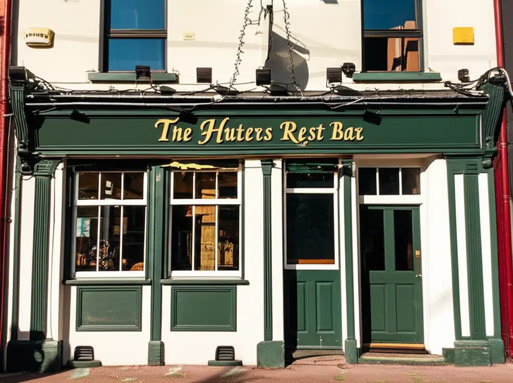Tá an The Hunters Rest Bar áit iontach le hól agus le hócáidí a cheiliúradh.