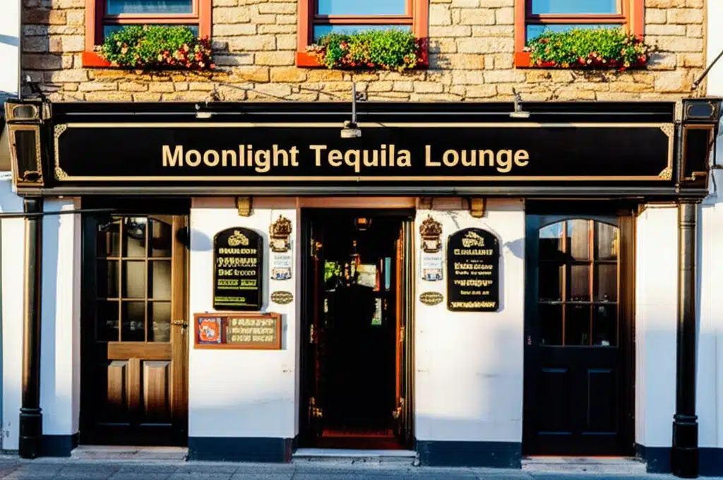 Táibléad Tequila faoi Shéalaí na Gealaí - Moonlight Tequila Lounge