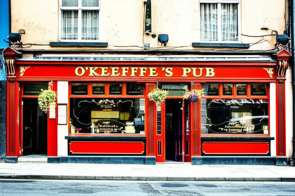 O'Keeffe's Pub 1 Táibléad agus Pobal in OKeeffes Pub, Áit Sóisialta