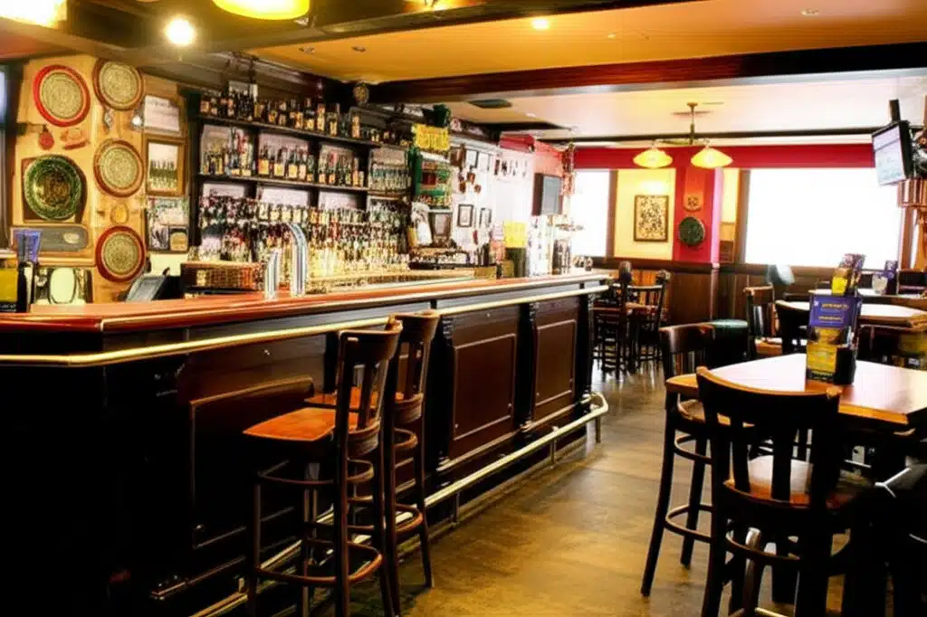 Táifeadóireacht & Bia i mBrodway Pub & Restaurant, Áit Soghluaiste