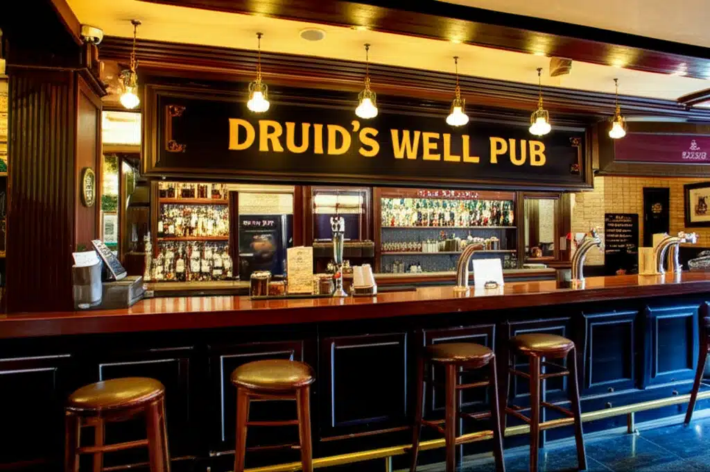 Druid's Well Pub 1 Táinig an Pub - Leabharlann na nDruidí: Áit Shóisialta agus Ceoil
