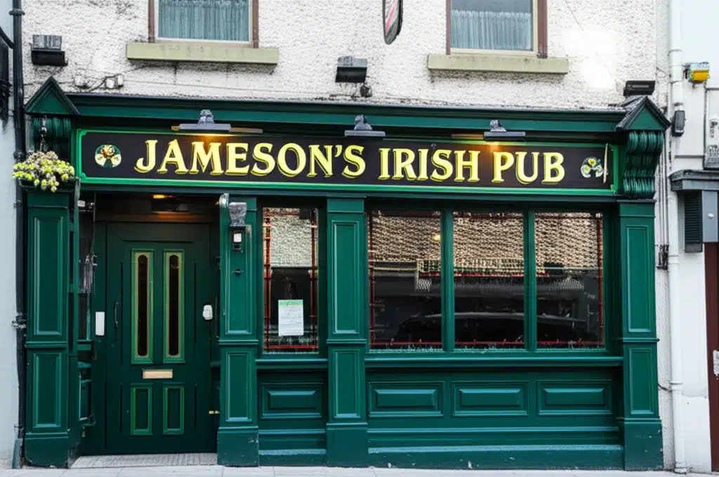 Táinse Jameson: Pub Traidisiúnta Éireannach le Cultúr agus Ceol