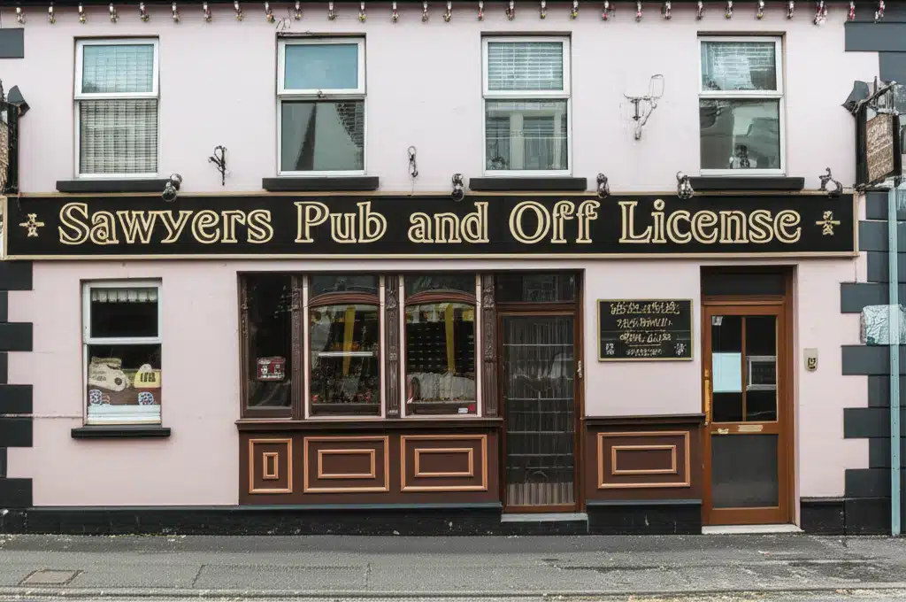 Táinse agus Liceánse Álainn: Sawyers Pub agus Off Licence