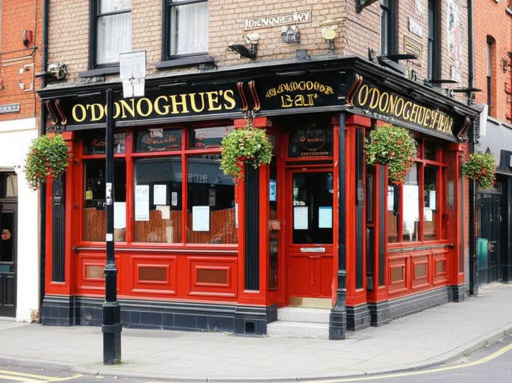 O'Donoghue's Bar 1 Táirge de ODonoghues Bar, áit shóisialta tréan i mBaile Átha Cliath