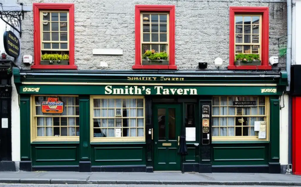 Smith's Tavern 1 Táirseach Smith: Pictiúr de Tabhairne Traidisiúnt na hÉireann