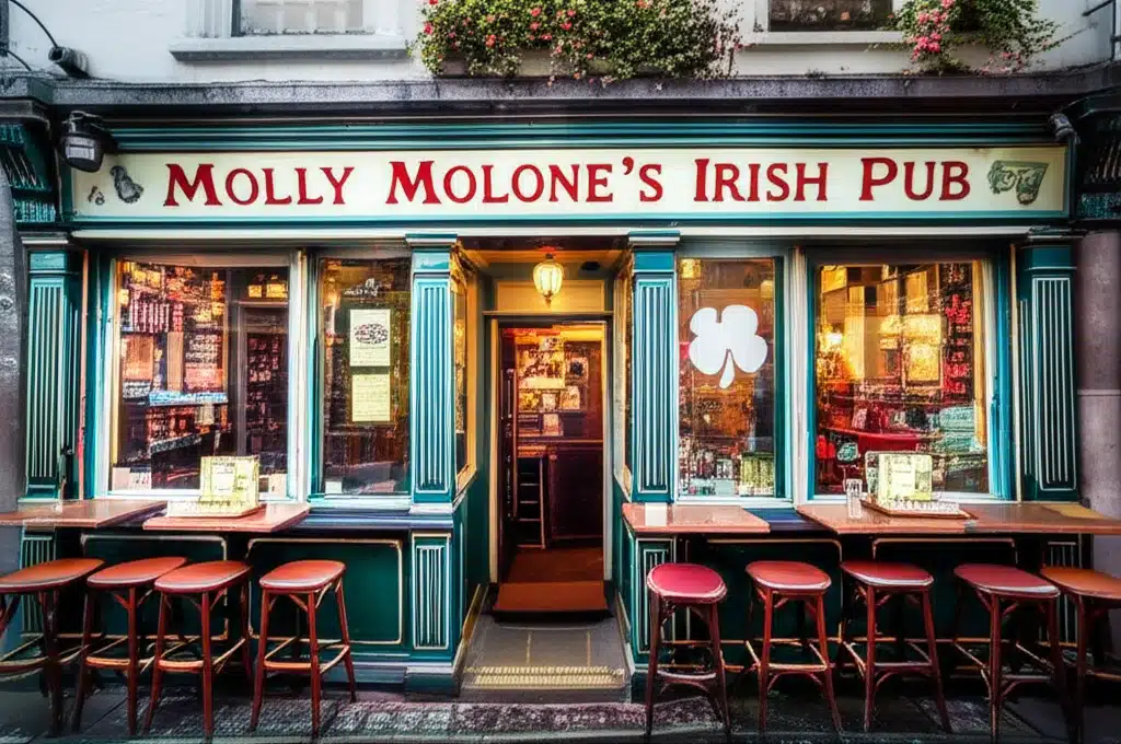 Molly Malone's Irish Pub 1 Táirseach de Molly Malones Irish Pub i gCúrsaí Bheatha