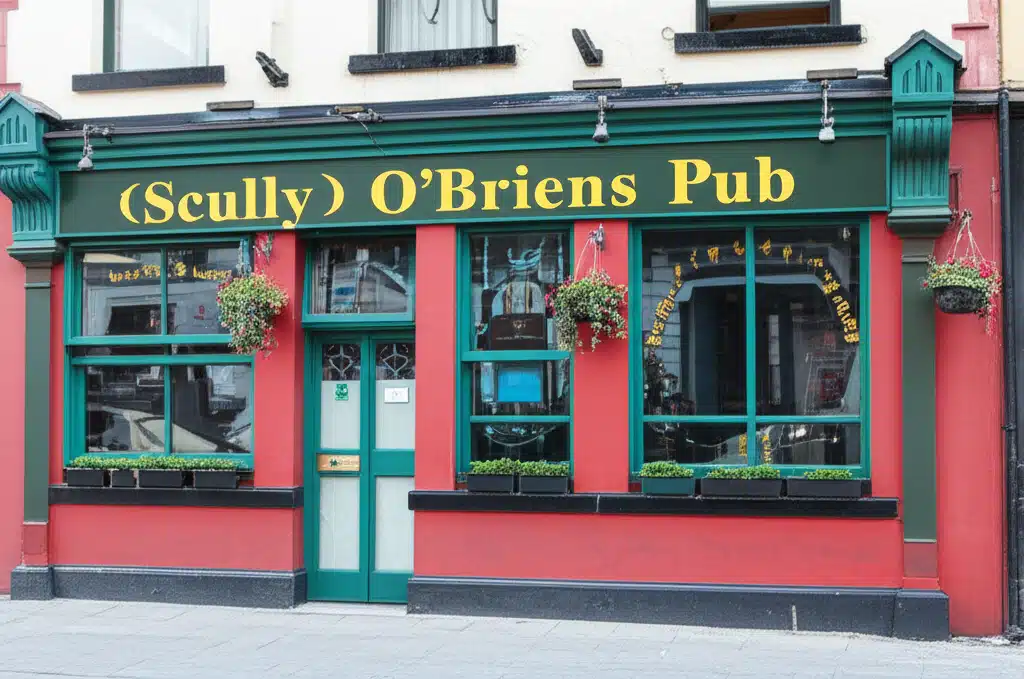(Scully) O'Briens Pub 1 Táisceal OBrien: Pub Tradiúnta Scully le Cultúr agus Ceol