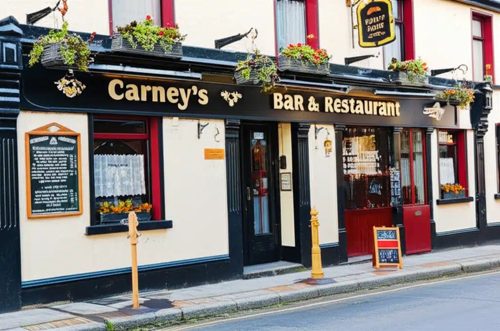 Taispeántas de Carneys Bar & Restaurant, Bia & Deoch