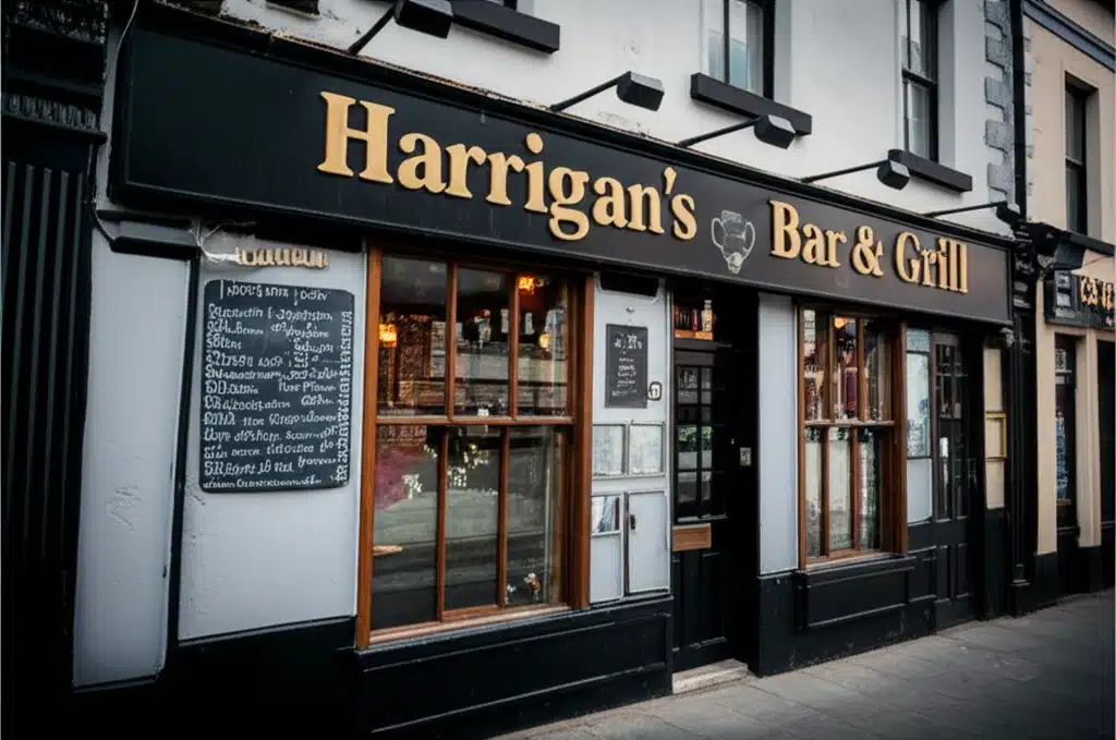 Taispeántas de Harrigans Bar & Grill, Bia & Deoch
