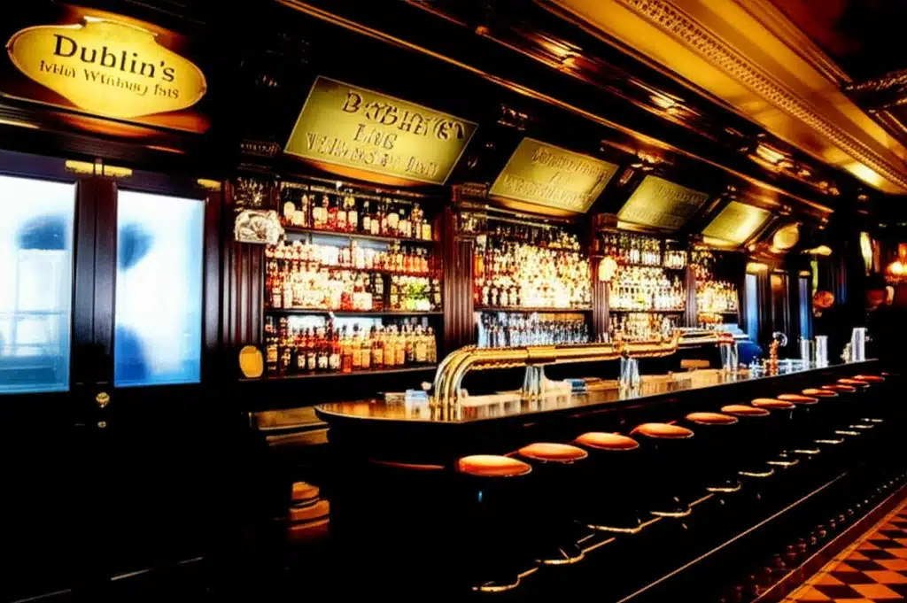 Dublin's Irish Whiskey Pub 1 Taispeántas de Phictiúr: Tábhairne na Whiscaí Gaeilge, Baile Átha Cliath
