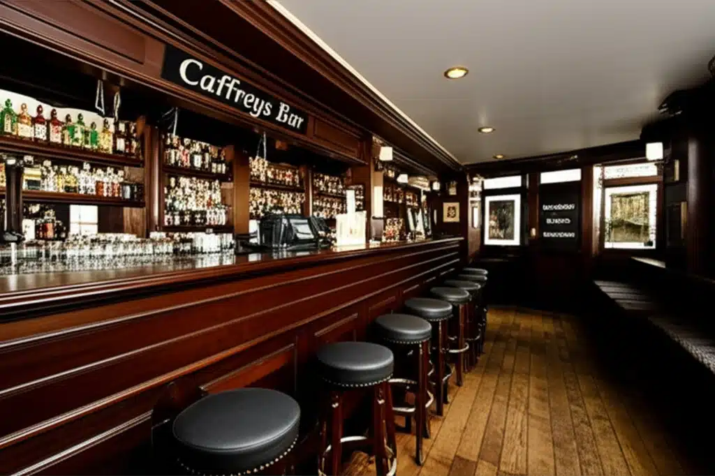 Taispeántas de phictiúr de bhár Caffreys, áit sóisialta