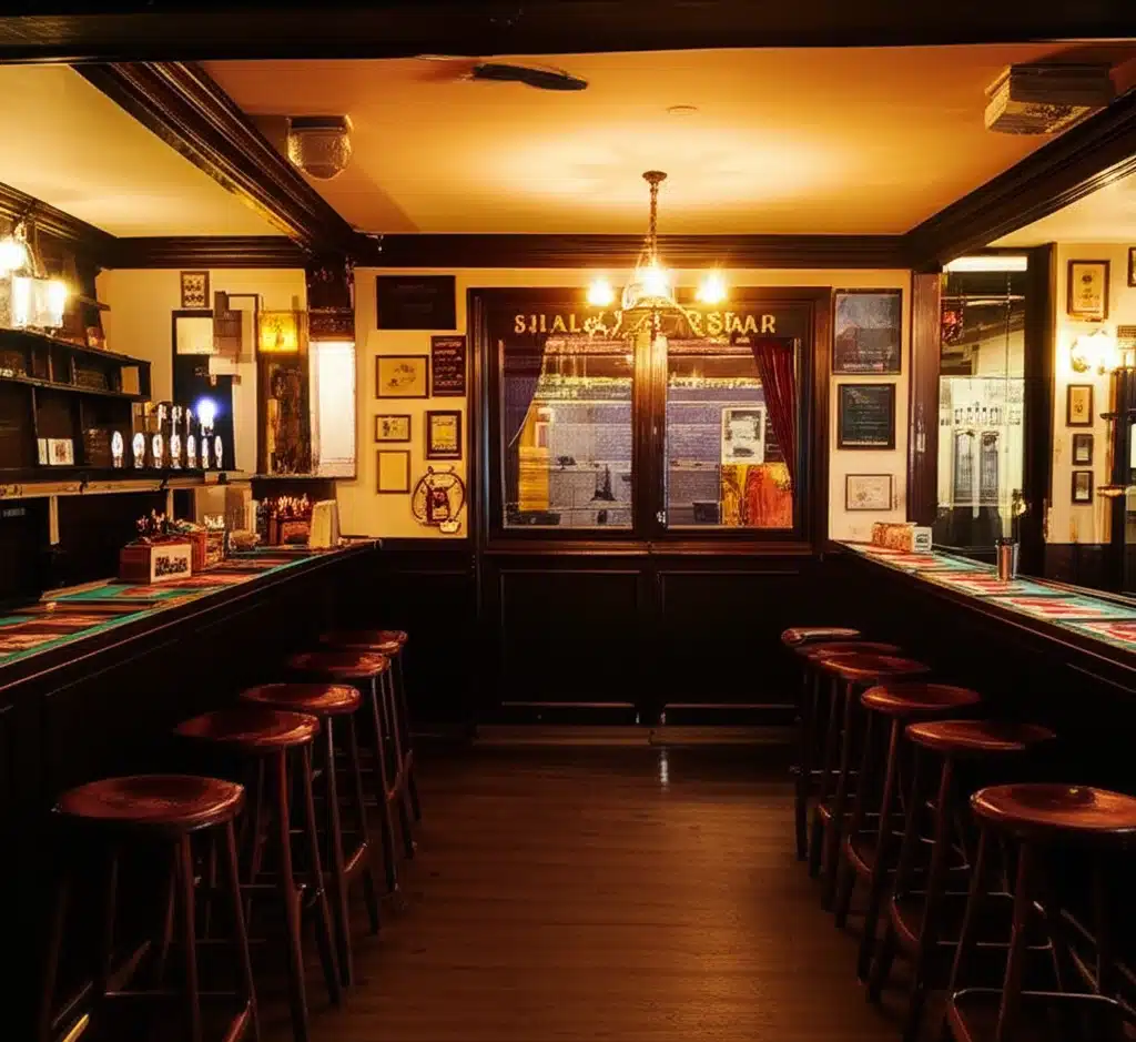Táshalloes Bar: Teach Tabhairne Traidisiúnta i gCrois an Bhaile