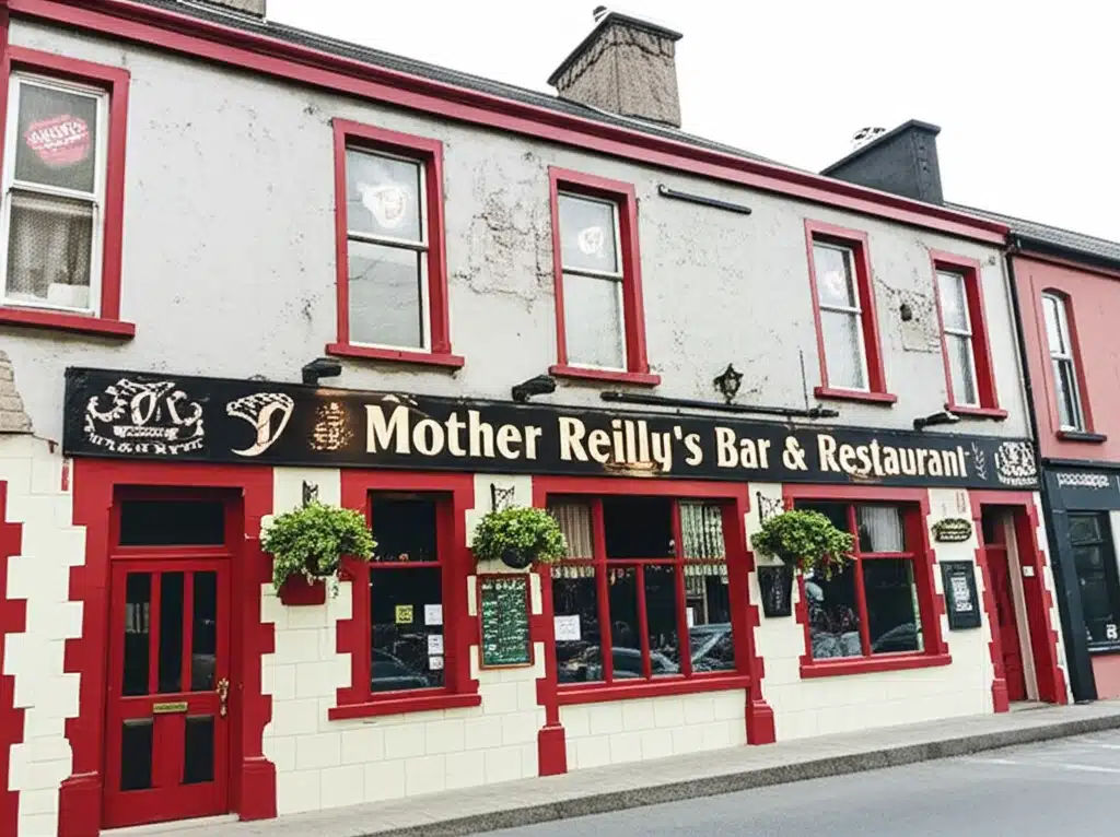 Táthar ag Tabhairne agus Staidéar Mháthair Reilly - Bia & Deoch