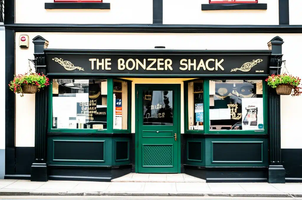 The Bonzer Shack 1 Teachín Bonzer: Grianghraf de chotán traidisiúnta na hÉireann