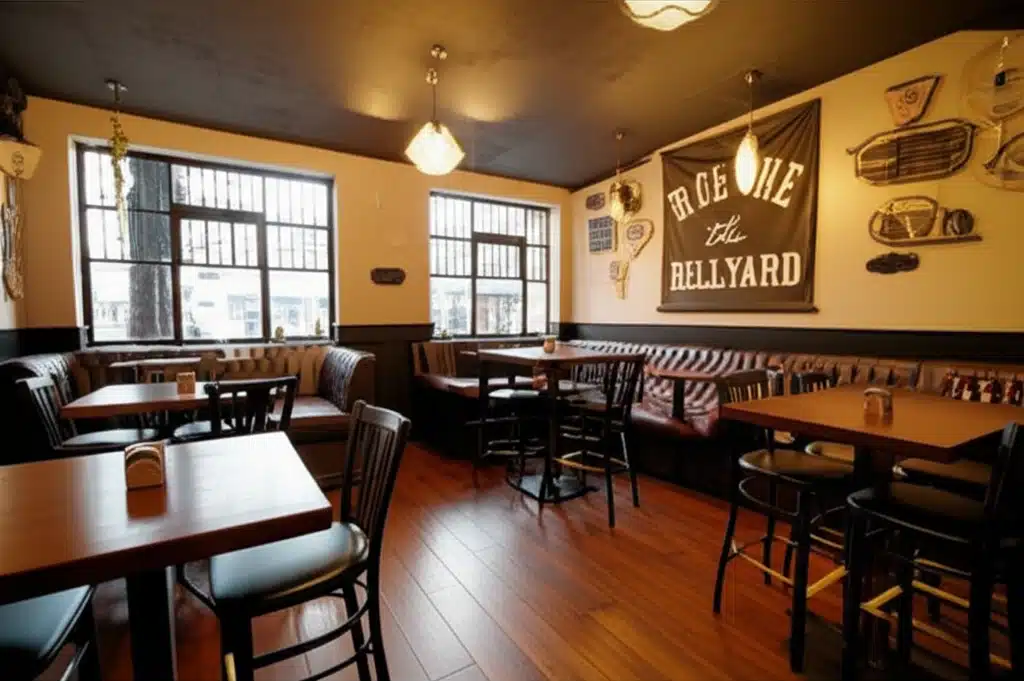 The Bellyard 1 The Bellyard: Grianghraf de chuid ábhair bistéice agus bia